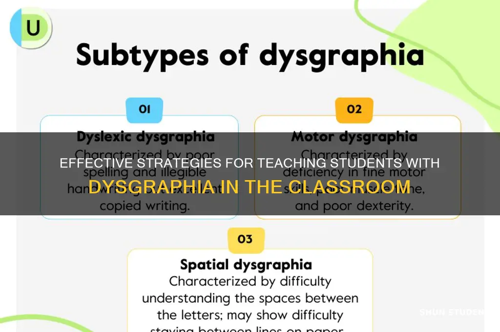 how to teach students with dysgraphia