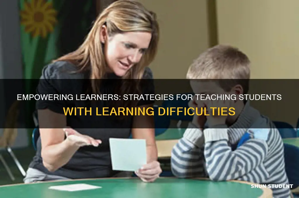 how to teach students with learning difficulties