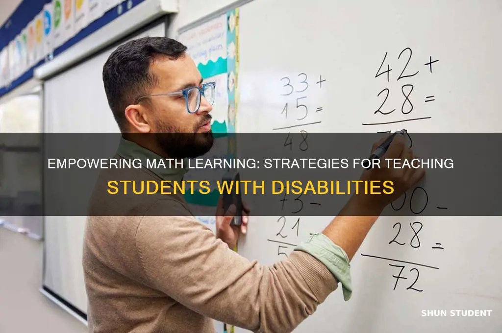 how to teach students with learning disabilities in math