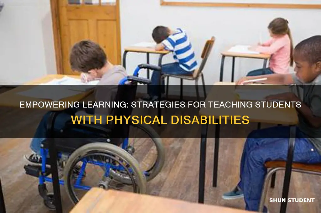 how to teach students with physical disabilities