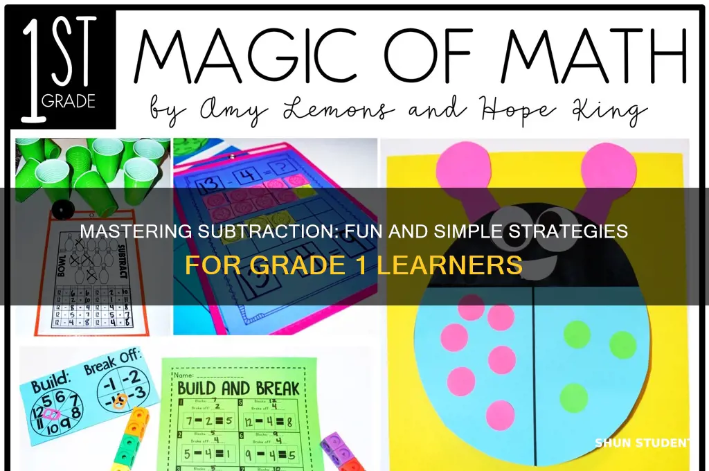 how to teach subtraction to grade 1 students