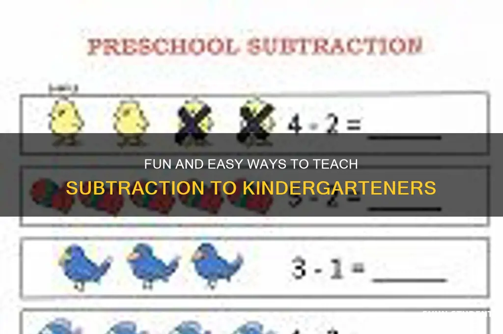 how to teach subtraction to kindergarten students