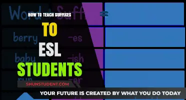 Effective Strategies for Teaching Suffixes to ESL Learners