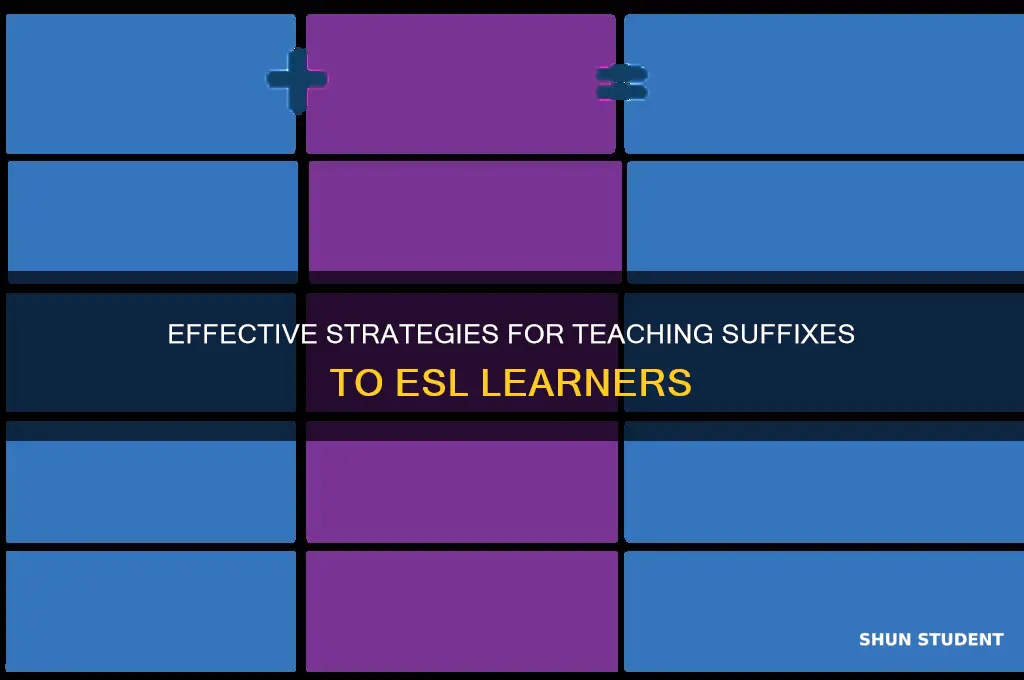 how to teach suffixes to esl students