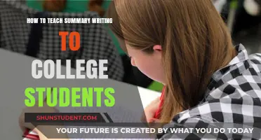 Mastering Summary Writing: Effective Strategies for College Student Success