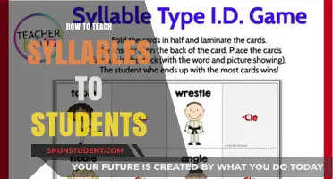 Mastering Syllables: Effective Strategies for Teaching Students to Count and Divide