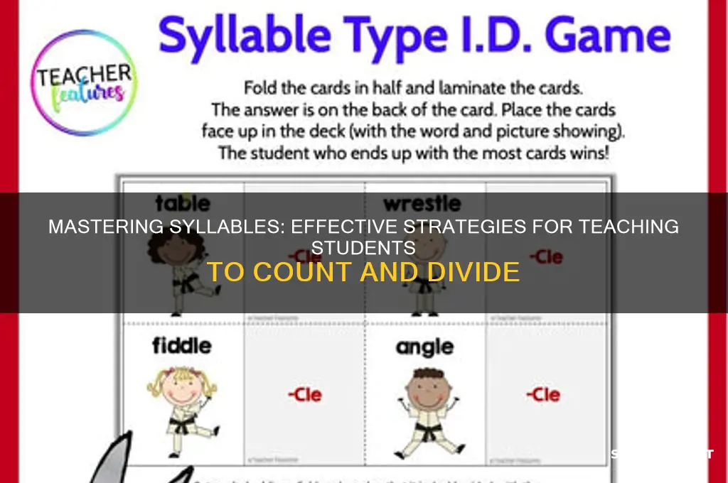 how to teach syllables to students