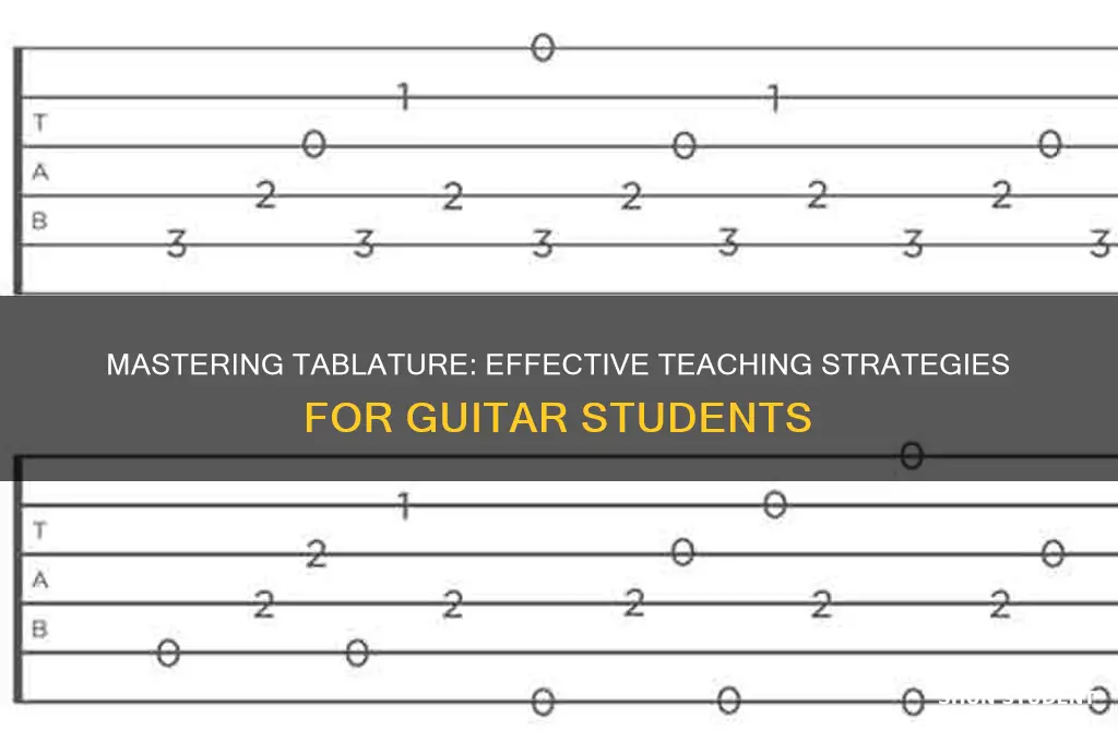 how to teach tablature to students