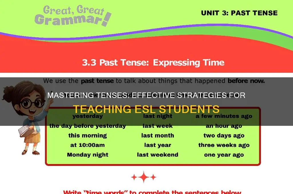 how to teach tense to esl students