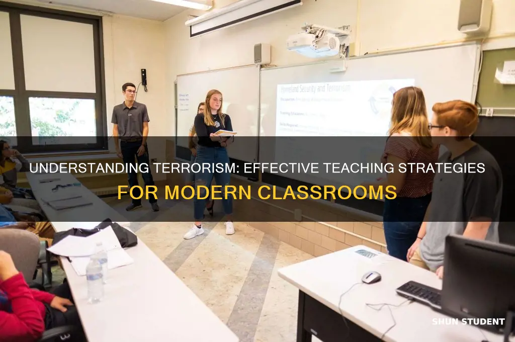 how to teach terrorism to students
