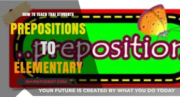 Effective Strategies for Teaching Prepositions to Thai Elementary Students