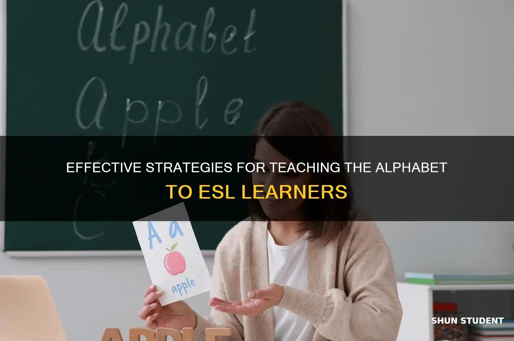 how to teach the alphabet to esl students