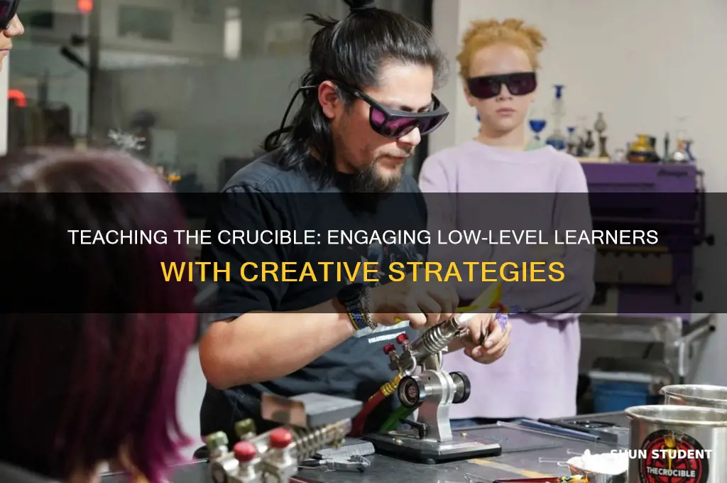 how to teach the crucible to low level students