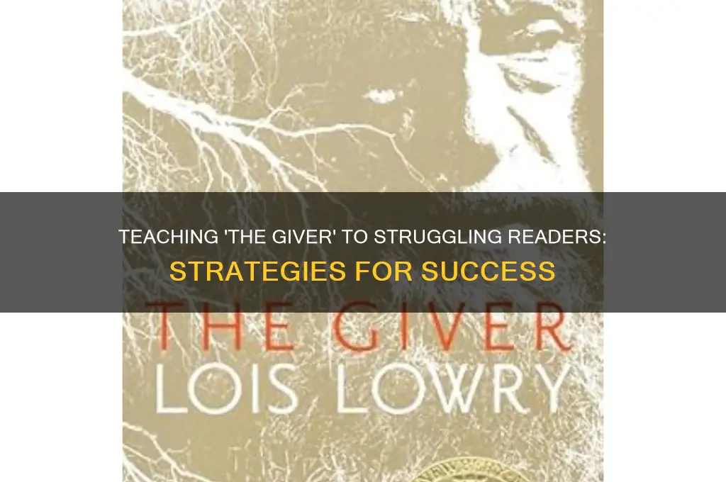 how to teach the giver to students below grade level