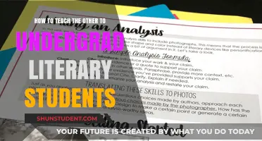 Empowering Undergrads: Effective Strategies for Teaching Literary Analysis