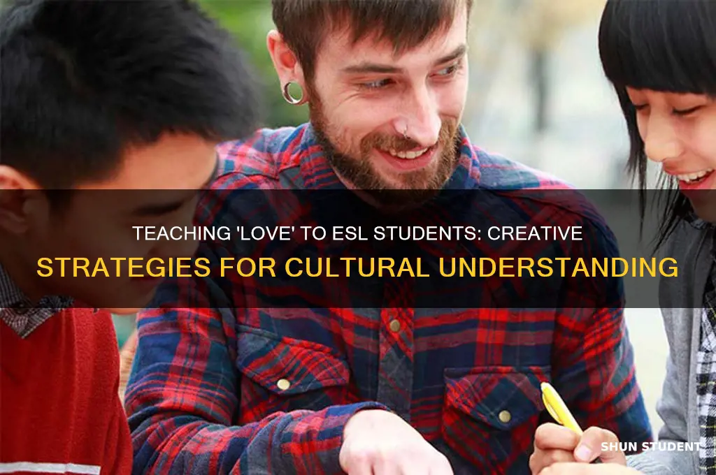 how to teach the word love to esl students