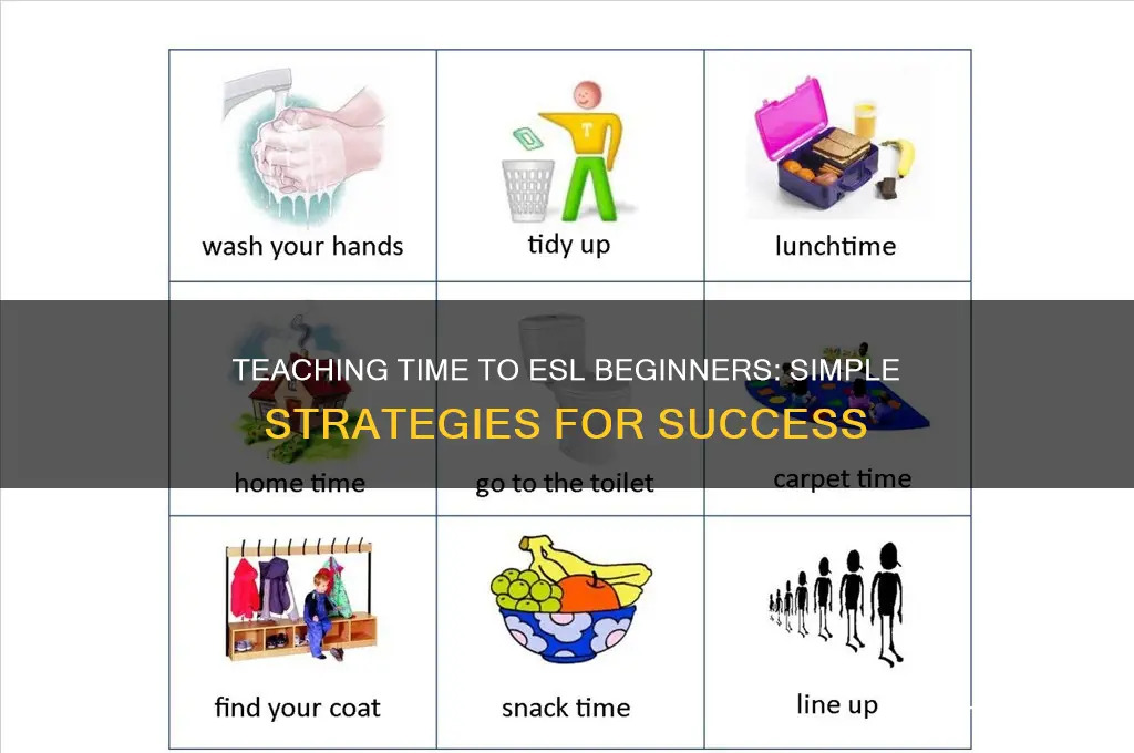 how to teach time to beginner esl students