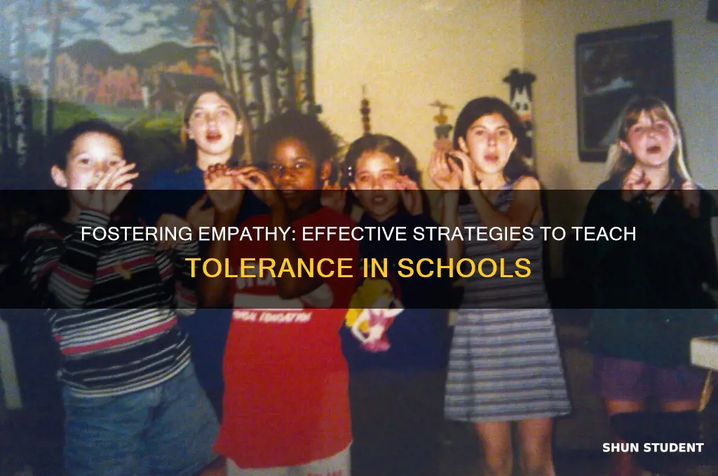 how to teach tolerance to students