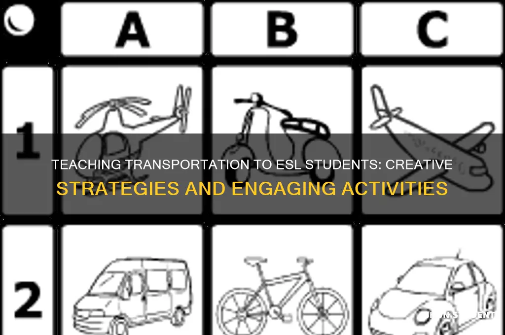how to teach transportation to esl students