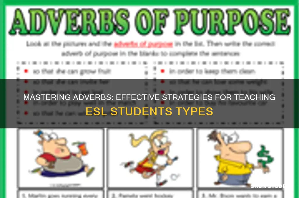 how to teach types of adverbs to esl students