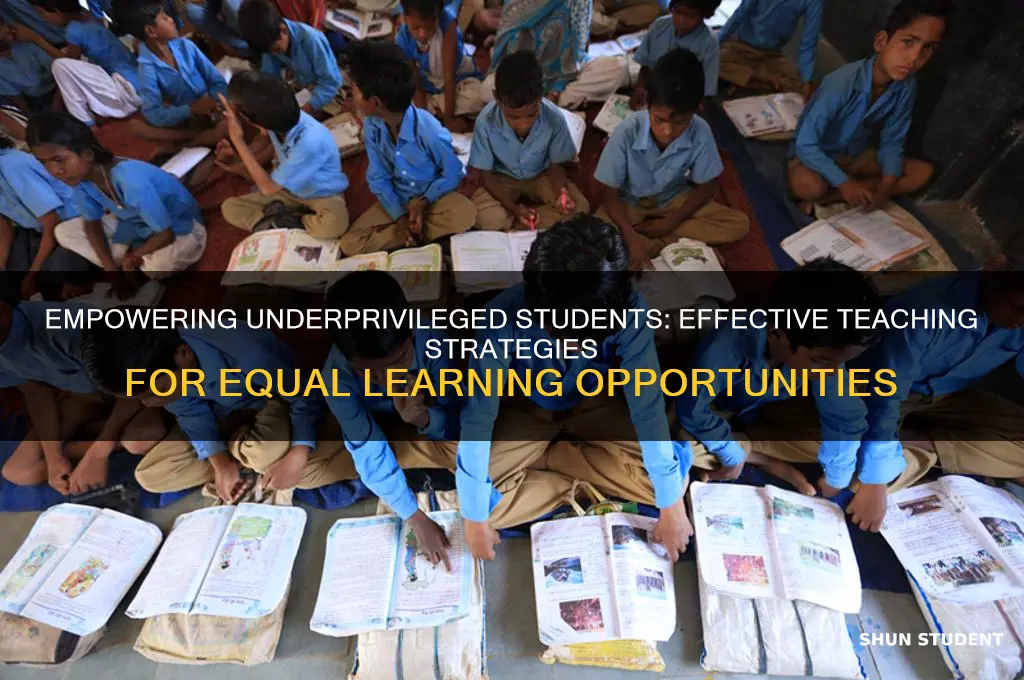 how to teach underprivileged students