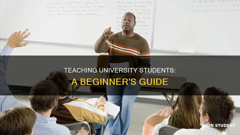 how to teach university students for the first time