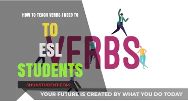 Effective Strategies for Teaching Verbs to ESL Students