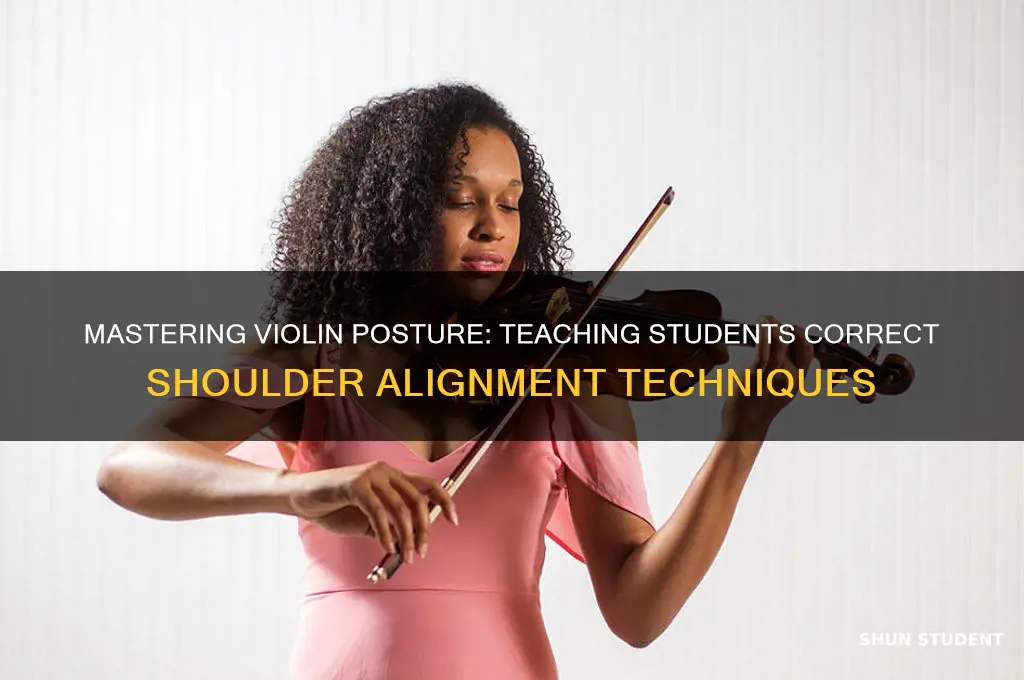 how to teach violin students proper shoulder position
