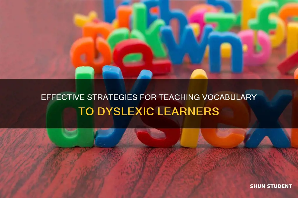 how to teach vocabulary to dyslexic students