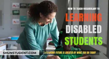 Effective Vocabulary Teaching Strategies for Learning Disabled Students