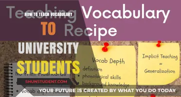 Effective Strategies for Teaching University Students New Vocabulary