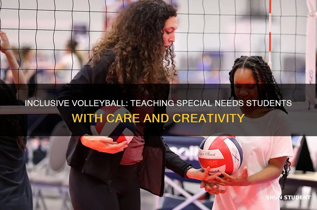 how to teach volleyball to special needs students