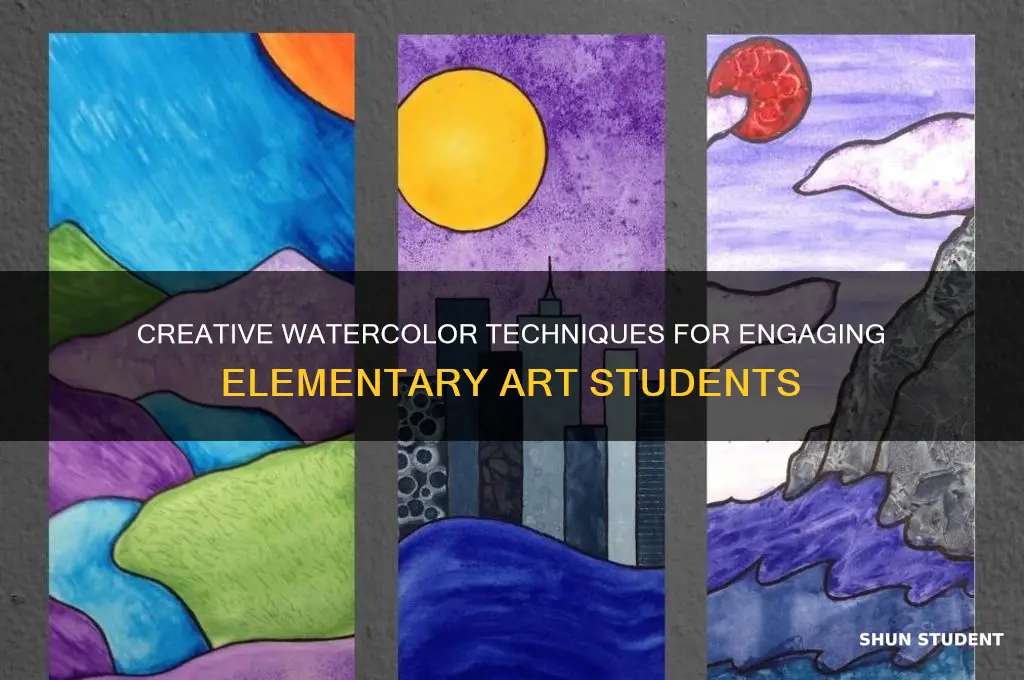 how to teach watercolor to elementary students