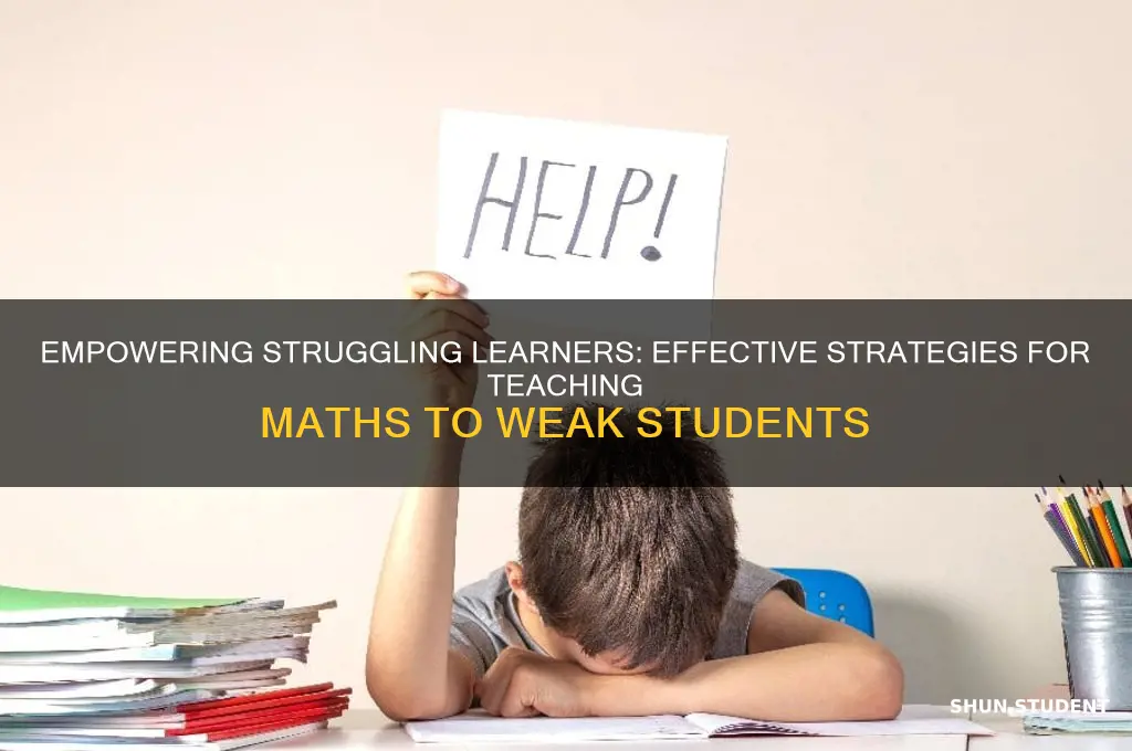 how to teach weak students in maths