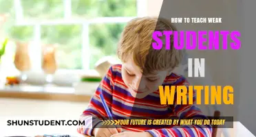 Empowering Struggling Writers: Effective Strategies for Teaching Weak Students