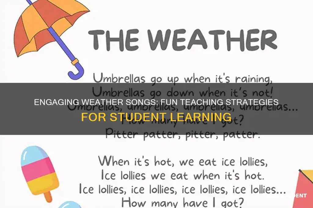 how to teach weather songs to students