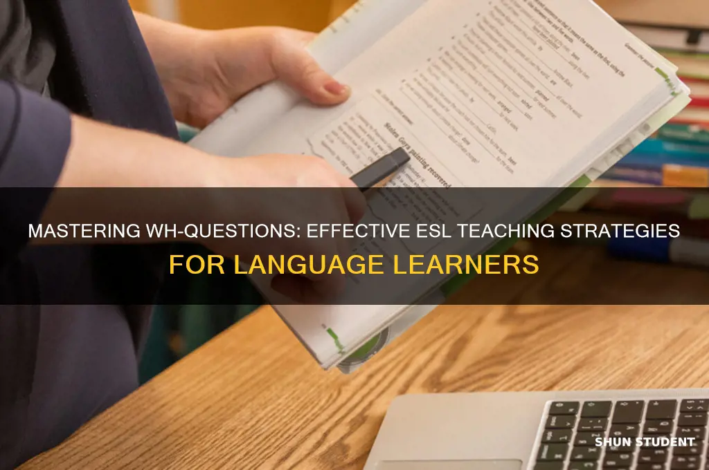 how to teach wh questions to esl students