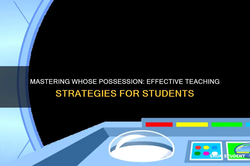how to teach whose possession to student