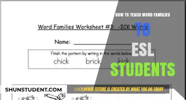 Effective Strategies for Teaching Word Families to ESL Learners