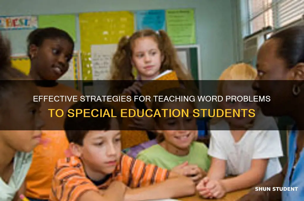 how to teach word problems to special education students