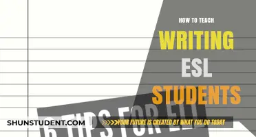 Effective Strategies for Teaching Writing to ESL Students