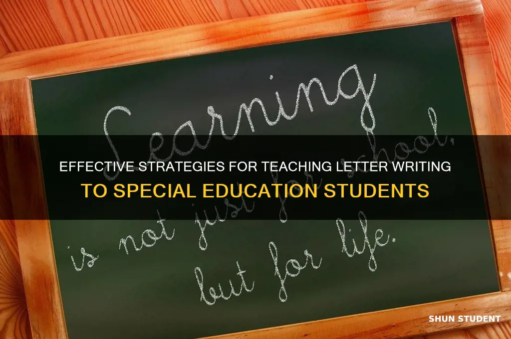 how to teach writing letters to special education students