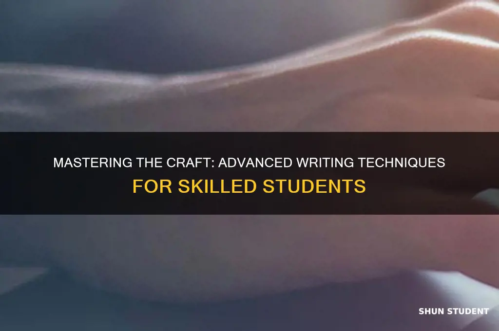 how to teach writing to advanced students
