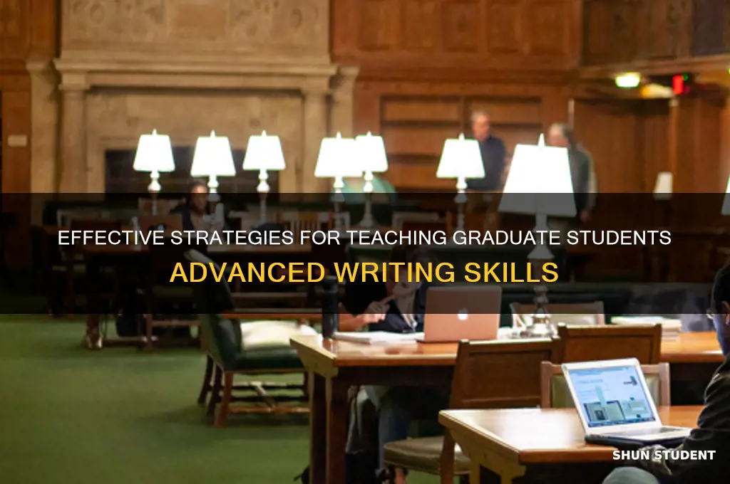 how to teach writing to graduate students