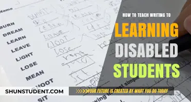 Empowering Learning Disabled Students: Effective Strategies for Teaching Writing