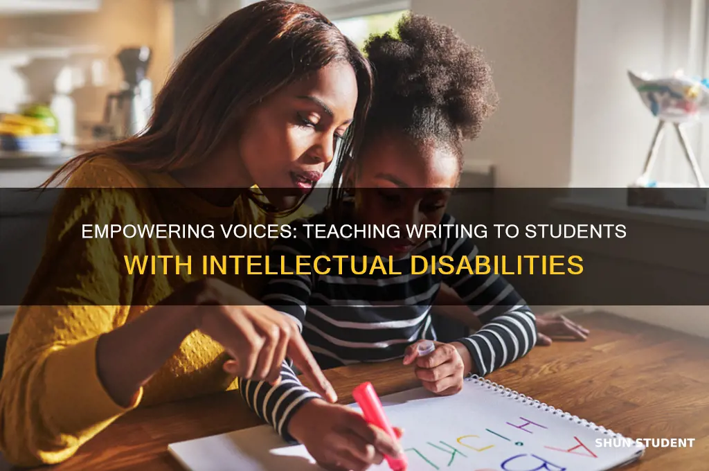 how to teach writing to students with intellectual disabilities