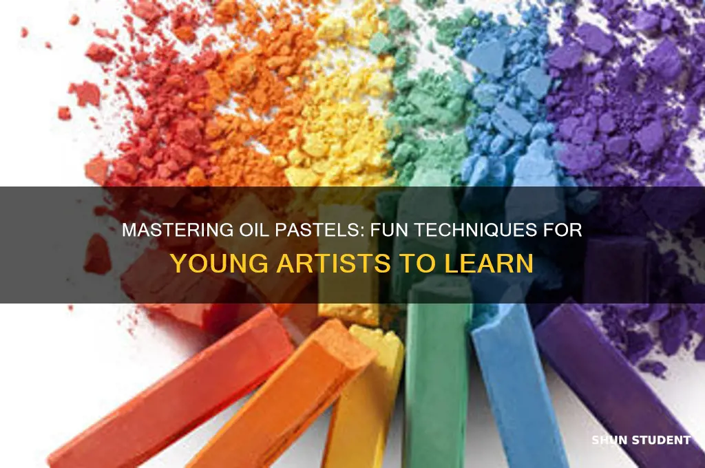 how to teach young students to use oil pastels