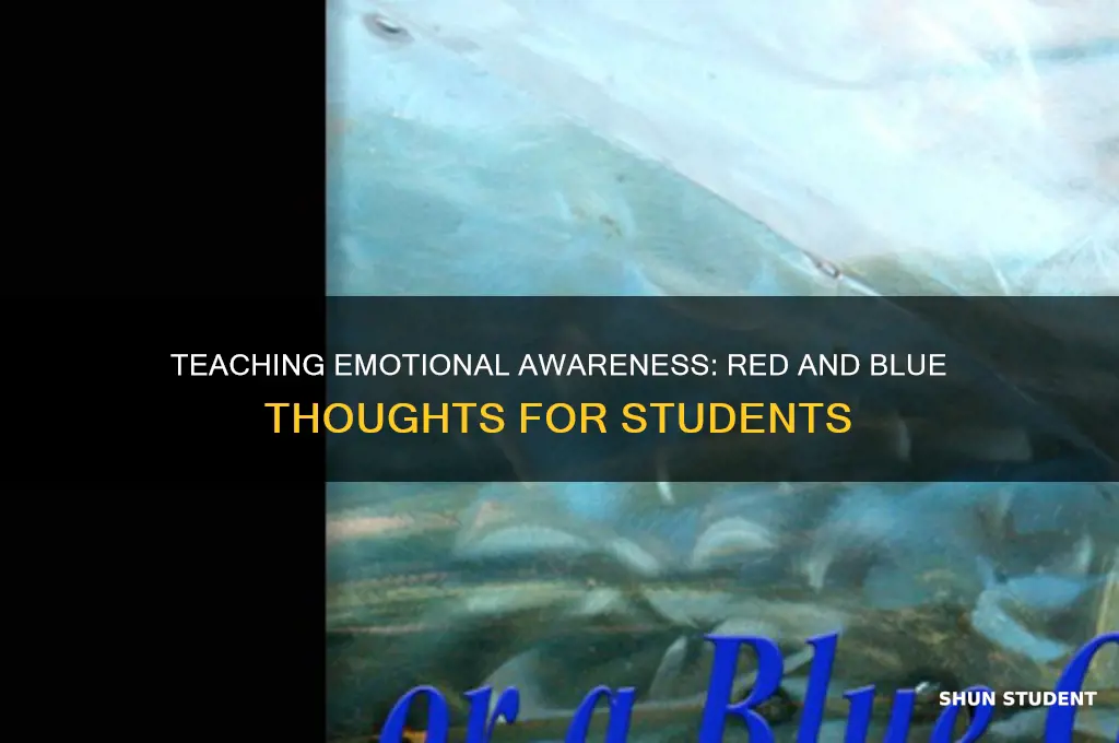 how to teach your student red thoughts and blue thoughts
