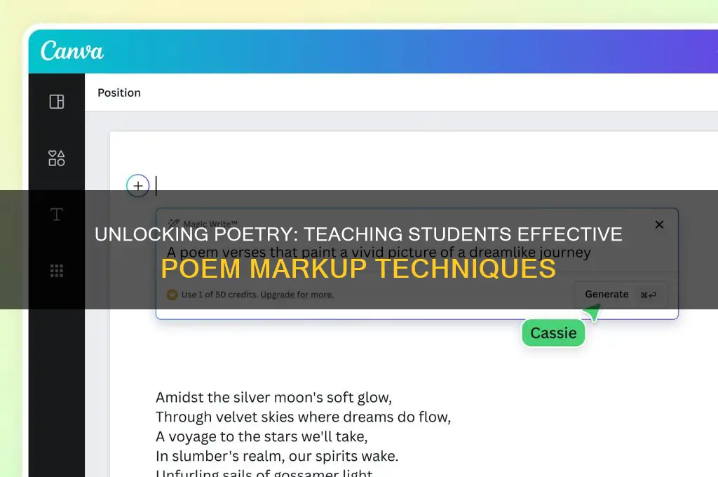 how to teach your students to mark up a poem