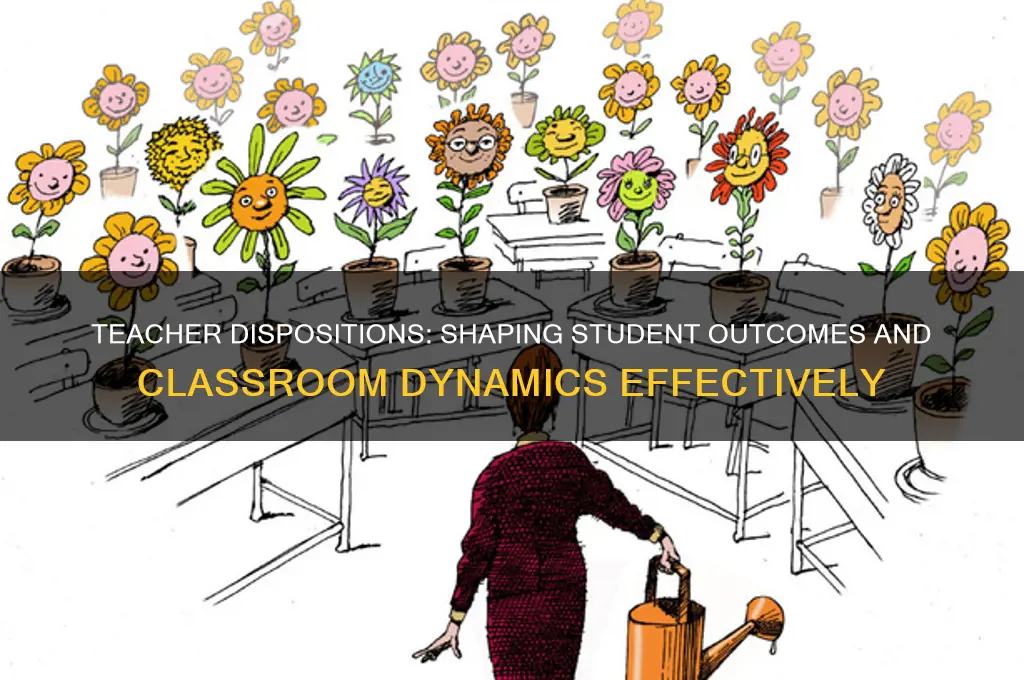 how to teacher dispositions affect students